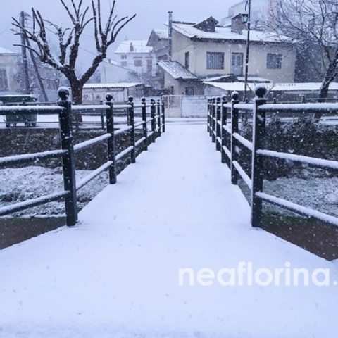 Χιόνια στην Φλώρινα