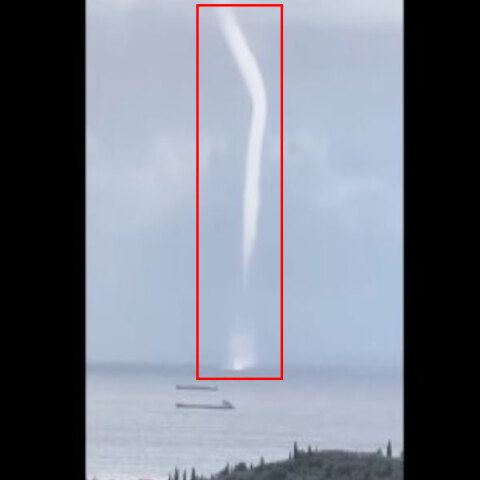 Ο υδροστρόβιλος στη Ζάκυνθο