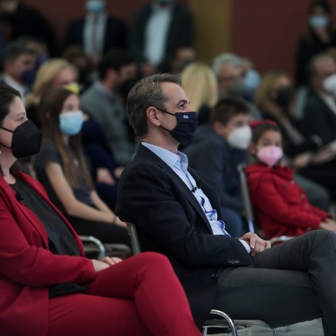 Παρουσίαση των νέων προγραμμάτων για νηπιαγωγείο, γυμνάσιο, λύκειο, απο την Υπουργό Παιδείας και Θρησκευμάτων Νίκη Κεραμέως παρουσία του Πρωθυπουργού Κυριάκου Μητσοτάκη