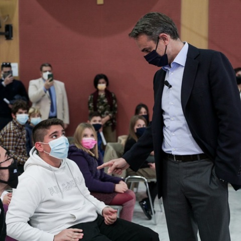 Παρουσίαση των νέων προγραμμάτων για νηπιαγωγείο, γυμνάσιο, λύκειο, απο την Υπουργό Παιδείας και Θρησκευμάτων Νίκη Κεραμέως παρουσία του Πρωθυπουργού Κυριάκου Μητσοτάκη