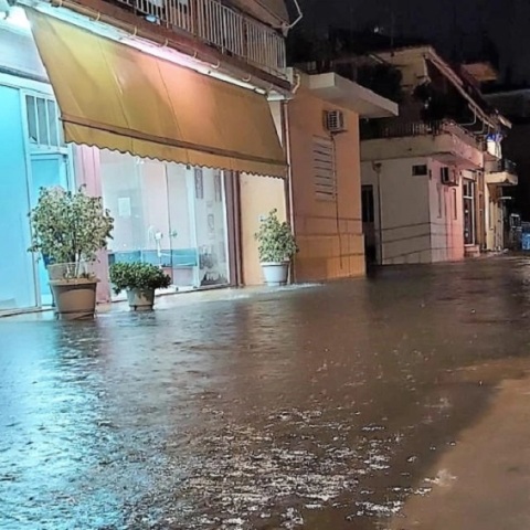 Μεσολόγγι: Η έντονη βροχόπτωση