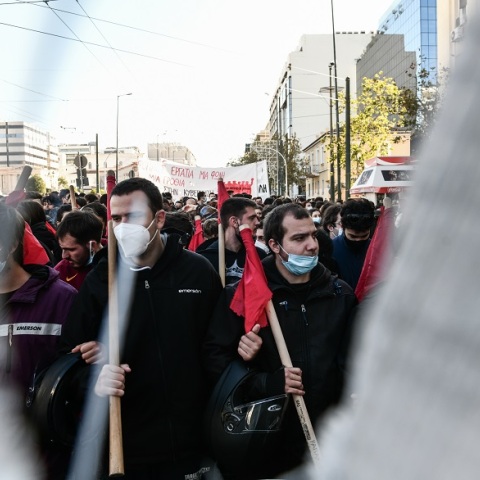 Συγκέντρωση και πορεία από μαθητικές συλλογικότητες και φοιτητικούς συλλόγους για να τιμήσουν τη μνήμη του 15χρονου Αλέξη Γρηγορόπουλου