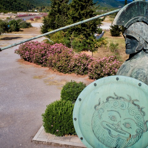 Το άγαλμα του Λεωνίδα στις Θερμοπύλες