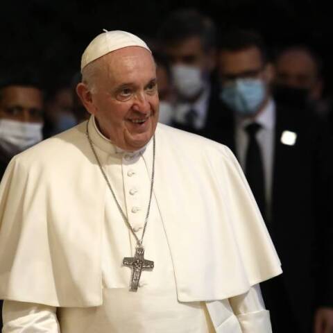 Επίσκεψη του Πάπα Φραγκίσκου στην Ελλάδα / Ομιλία στον καθεδρικό ναό Αγ. Διονυσίου Αρεοπαγίτου των Καθολικών 