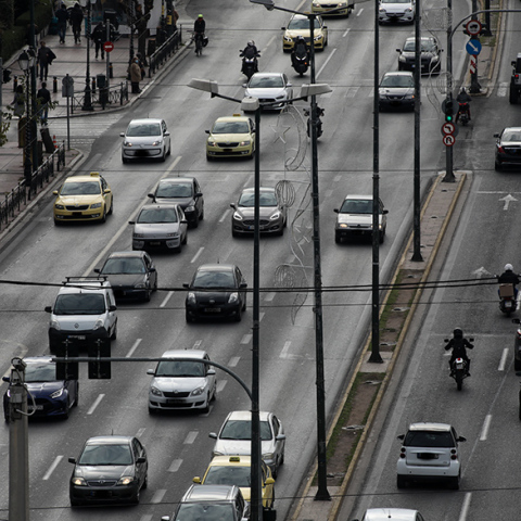 Κίνηση στους δρόμους της Αθήνας
