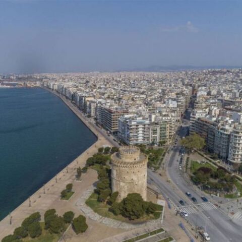 Πανοραμική εικόνα από τη Θεσσαλονίκη 