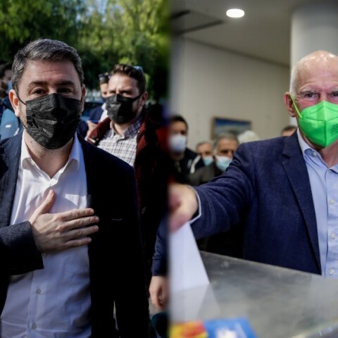 Ο Νίκος Ανδρουλάκης και ο Γιώργος Παπανδρέου