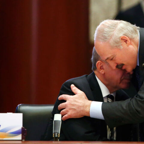 Ο Αλεξάντερ Λουκασένκο και ο Ρετζέπ Ταγίπ Ερντογάν 