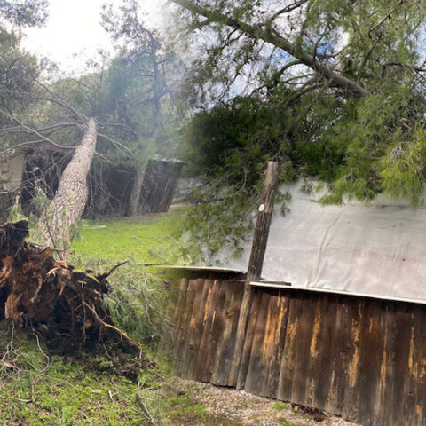 Καταστροφές από την κακοκαιρία στο Rockwave Festival στο Terra Vibe στη Μαλακάσα