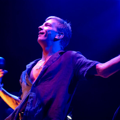 Στιγμιότυπο από τη συναυλία των Stranglers στην Αθήνα το 2005