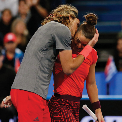 Στέφανος Τσιτσιπάς και Μαρία Σάκκαρη