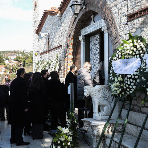 Η κηδεία του Γιώργου Τράγκα στην Κηφισιά