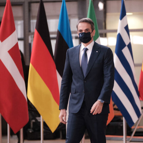 Ο πρωθυπουργός Κυριάκος Μητσοτάκης στις Βρυξέλλες