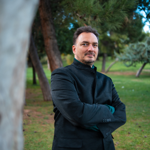 Ο συνθέτης Δημήτρης Κούντουρας