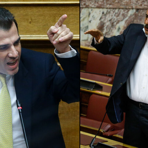 Θάνος Πλεύρης και Παύλος Πολάκης τσακώνονται στη Βουλή για τις ΜΕΘ