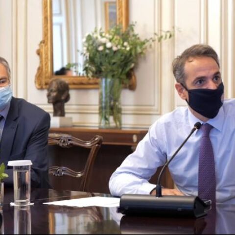 Ο Σωτήρης Τσιόδρας με τον Κυριάκο Μητσοτάκη