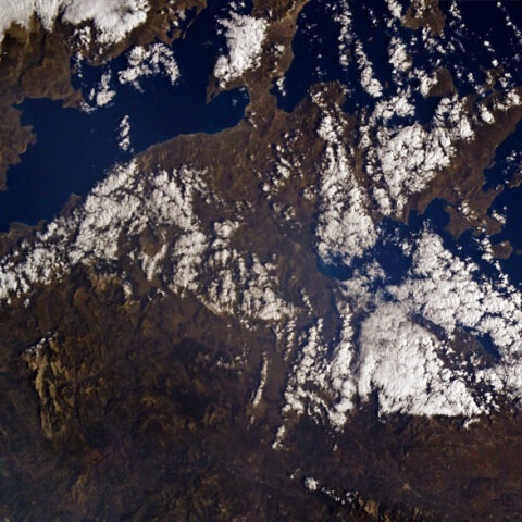 Η Πελοπόννησος όπως φαίνεται από τον Διεθνή Διαστημικό Σταθμό