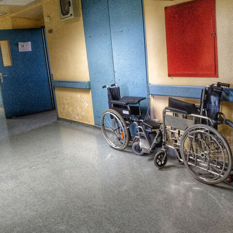 Διάδρομος σε νοσοκομείο αναφοράς για τον κορωνοϊό