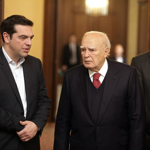 Αλέξης Τσίπρας και Κάρολος Παπούλιας