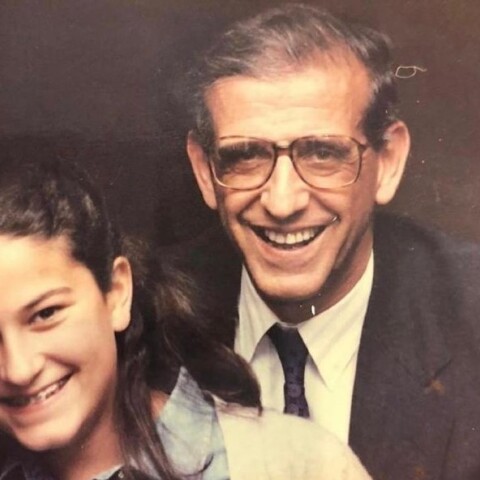 Η Νίκη Κεραμέως με τον πατέρα της