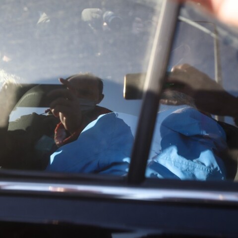 Ο Στάθης Παναγιωτόπουλος κατά την αποχώρησή του από τα δικαστήρια