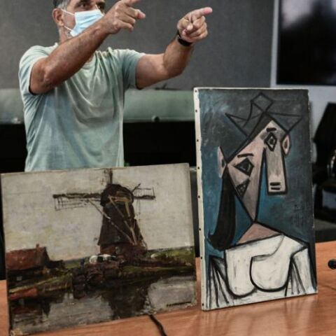 Οι πίνακες που εκλάπησαν το 2012 στη «ληστεία του αιώνα» © Eurokinissi / ΤΑΤΙΑΝΑ ΜΠΟΛΑΡΗ   