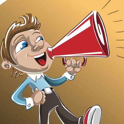 Cartoon με ένα αγόρι και μια ντουντούκα