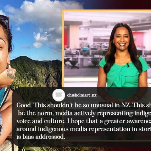 Η παρουσιάστρια Μαόρι 