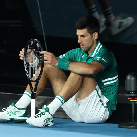 Ο Νόβακ Τζόκοβιτς στο περυσινό Αυστραλιανό Όπεν