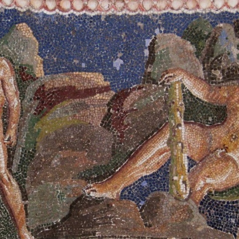 Ηρακλής και Ιόλαος, ψηφιδωτό