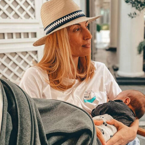 Η Μαρία Ηλιάκη με την κόρη της