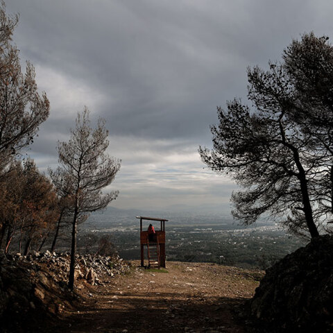 Συννεφιασμένος ο καιρός στην Πάρνηθα