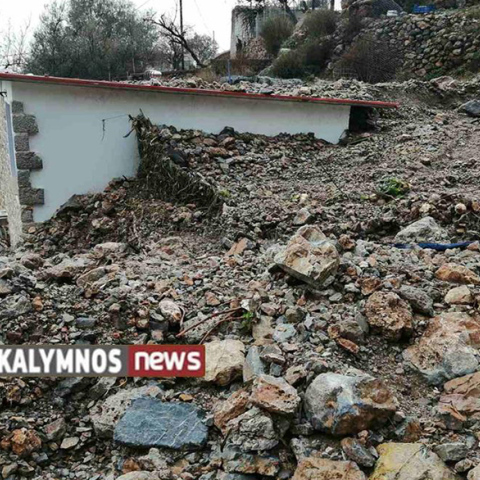 Κακοκαιρία: Σε κατάσταση έκτακτης ανάγκης η Κάλυμνος