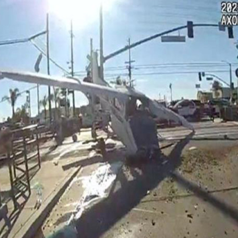 Βίντεο με τη διάσωση πιλότου στο Λος Άντζελες