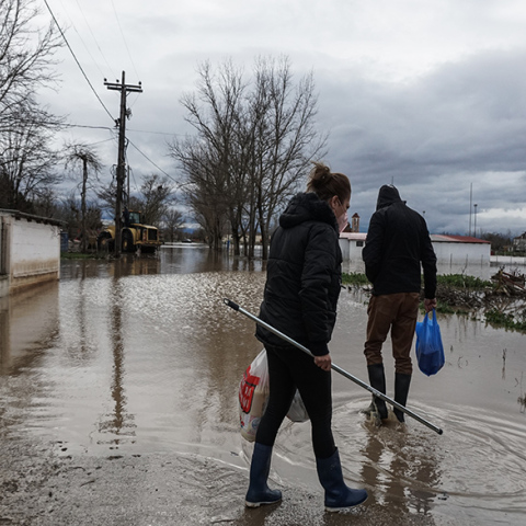 Κακοκαιρία «Διομήδης» - Πλημμύρες στα Φάρσαλα