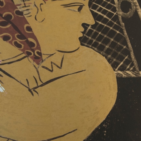 Αλέκος Φασιανός, Πορτρέτο, στην δημοπρασία για την Εταιρεία Προστασίας Σπαστικών / Πόρτα Ανοιχτή