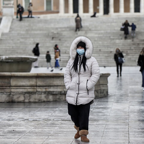 Κρύο στο κέντρο της Αθήνας