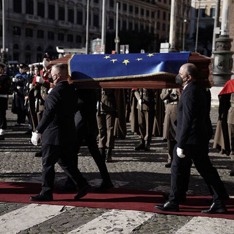 Η κηδεία του Νταβίντ Σασόλι στη Ρώμη
