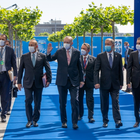 Ρετζέπ Ταγίπ Ερντογάν και Μεβλούτ Τσαβούσογλου