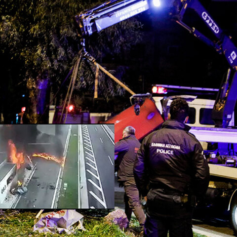 Η κατεστραμμένη Ferrari στη Βούλα - Το τροχαίο με την Porsche στη Λαμία (ένθετη)