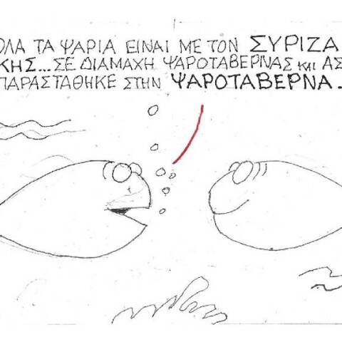 Η γελοιογραφία του ΚΥΡ για τα μέτρα κατά του κορωνοιούγια το επεισόδιο Πολάκη με αστυνομικό για το πρόστιμο στην ταβέρνα