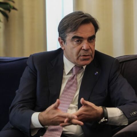 Ο ΑΝΤΙΠΡΟΕΔΡΟΣ ΤΗΣ ΕΥΡΩΠΑΪΚΗΣ ΕΠΙΤΡΟΠΗΣ, ΜΑΡΓΑΡΙΤΗΣ ΣΧΟΙΝΑΣ | ΦΩΤΟ: EUROKINISSI/ΓΙΑΝΝΗΣ ΠΑΝΑΓΟΠΟΥΛΟΣ   
