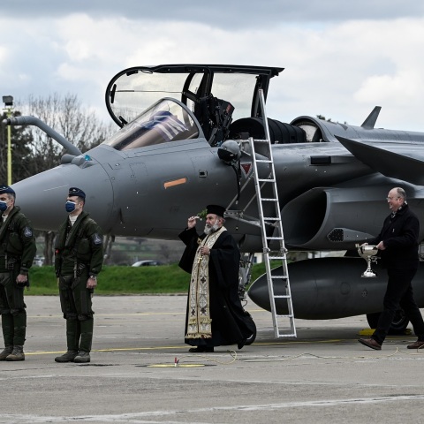 Τελετή υποδοχής των πολεμικών αεροσκαφών RAFALE στην 114 ΠΜ στην Τανάγρα