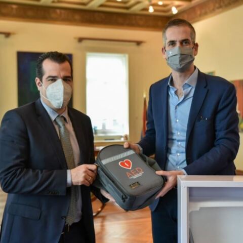 Ο Θάνος Πλεύρης και ο Κώστας Μπακογιάννης