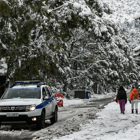 Κακοκαιρία: Αποκαταστάθηκε η κυκλοφορία σε δρόμους της Αττικής