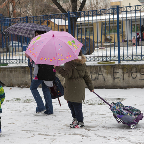 Κλειστά σχολεία λόγω κακοκαιρίας