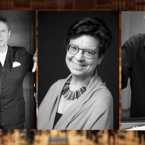 Λουκάς Καρυτινός, Μαρία Ευθυμίου και Χρίστος Παπαγεωργίου στο «Ταξίδι στο κέντρο της μουσικής: Το συμφωνικό ποίημα» στο Μέγαρο Μουσικής Αθηνών.