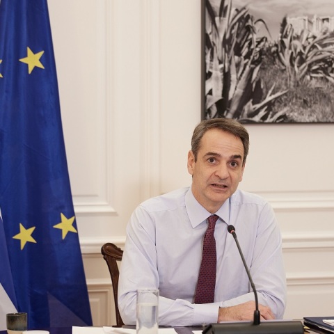 ΣΥΜΜΕΤΟΧΗ ΤΟΥ ΠΡΩΘΥΠΟΥΡΓΟΥ ΚΥΡΙΑΚΟΥ ΜΗΤΣΟΤΑΚΗ ΣΕ ΔΙΑΔΙΚΤΥΑΚΗ ΣΥΖΗΤΗΣΗ ΠΟΥ ΟΡΓΑΝΩΝΕΙ ΤΟ AFRICA-EUROPE FOUNDATION ΜΕ ΘΕΜΑ "ΜΕΤΑΝΑΣΤΕΥΣΗ ΚΑΙ ΚΙΝΗΤΙΚΟΤΗΤΑ" (ΔΗΜΗΤΡΗΣ ΠΑΠΑΜΗΤΣΟΣ/ΓΡΑΦΕΙΟ ΤΥΠΟΥ ΠΡΩΘΥΠΟΥΡΓΟΥ/EUROKINISSI)