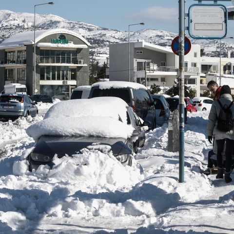 Κακοκαιρία «Ελπίδα»: Ύψος χιονιού ρεκόρ στην Αθήνα μετά το 2008