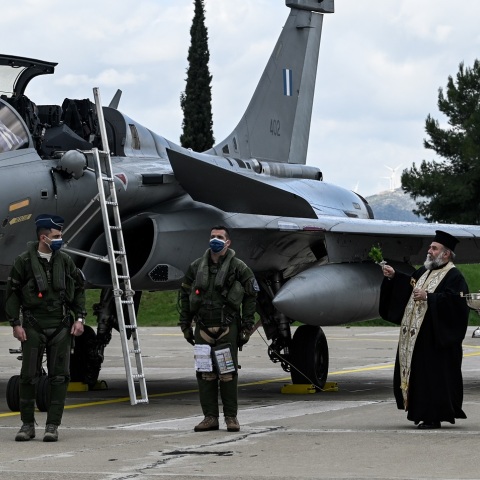 Τελετή υποδοχής των πολεμικών αεροσκαφών RAFALE στην 114 ΠΜ στην Τανάγρα
